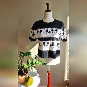 Zara x Disney Mickey Mouse Tie-Dye Crop Tee – Size M